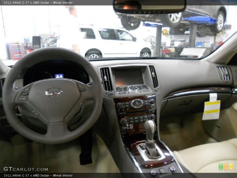 Wheat Interior Dashboard for the 2011 Infiniti G 37 x AWD Sedan #46474020