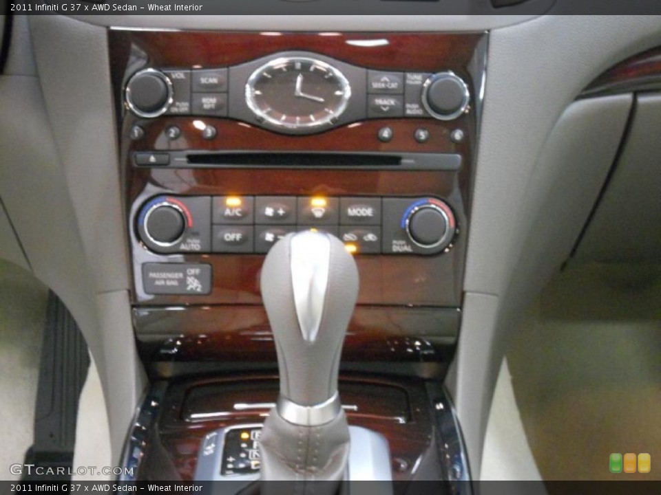 Wheat Interior Controls for the 2011 Infiniti G 37 x AWD Sedan #46474065