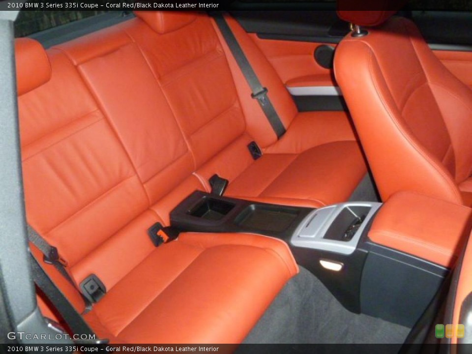 Coral Red/Black Dakota Leather Interior Photo for the 2010 BMW 3 Series 335i Coupe #46474857