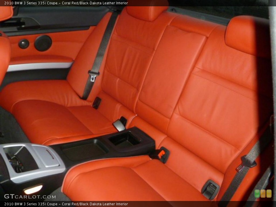 Coral Red/Black Dakota Leather Interior Photo for the 2010 BMW 3 Series 335i Coupe #46474887