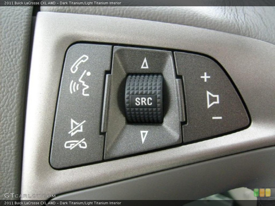 Dark Titanium/Light Titanium Interior Controls for the 2011 Buick LaCrosse CXL AWD #46475136