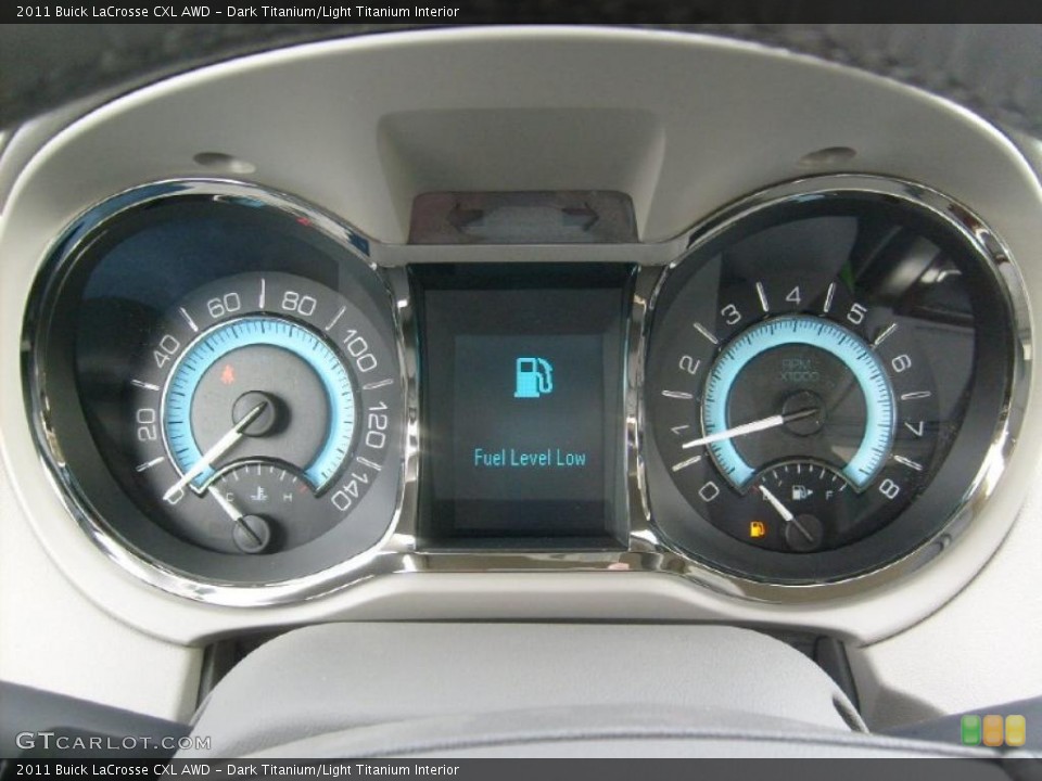 Dark Titanium/Light Titanium Interior Gauges for the 2011 Buick LaCrosse CXL AWD #46475166