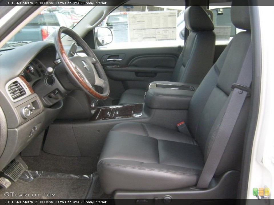 Ebony Interior Photo for the 2011 GMC Sierra 1500 Denali Crew Cab 4x4 #46475289