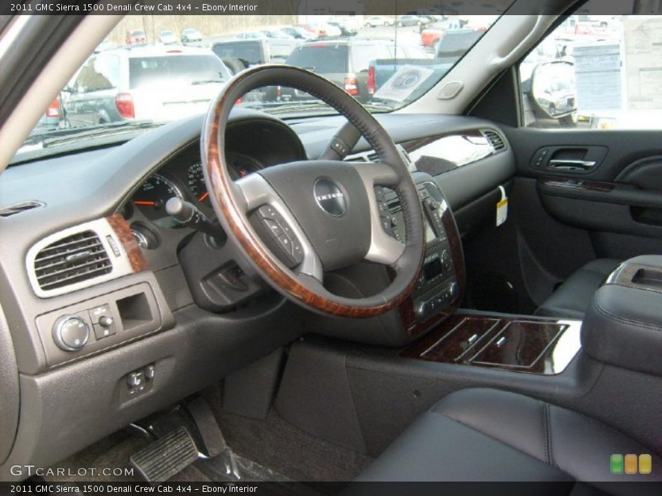 Ebony Interior Photo for the 2011 GMC Sierra 1500 Denali Crew Cab 4x4 #46475307