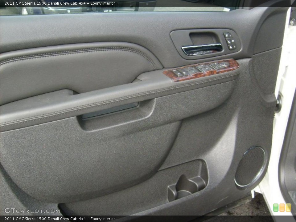 Ebony Interior Door Panel for the 2011 GMC Sierra 1500 Denali Crew Cab 4x4 #46475322