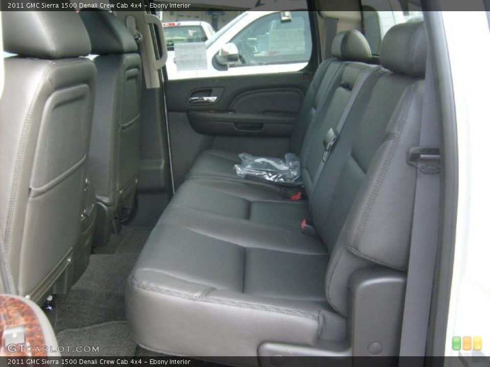 Ebony Interior Photo for the 2011 GMC Sierra 1500 Denali Crew Cab 4x4 #46475352