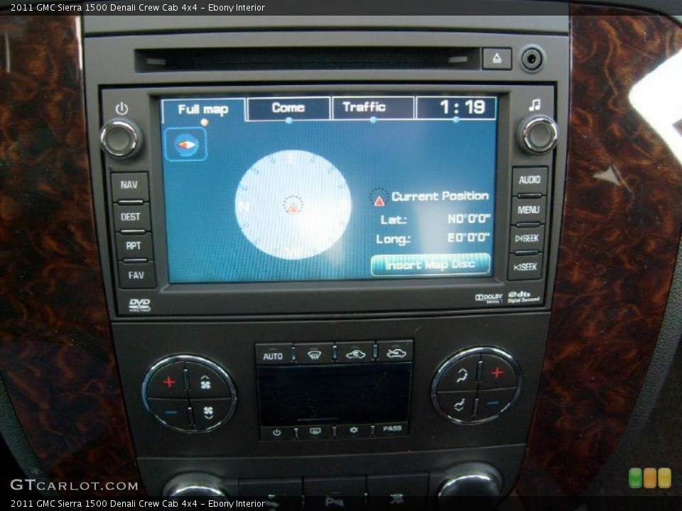 Ebony Interior Controls for the 2011 GMC Sierra 1500 Denali Crew Cab 4x4 #46475442