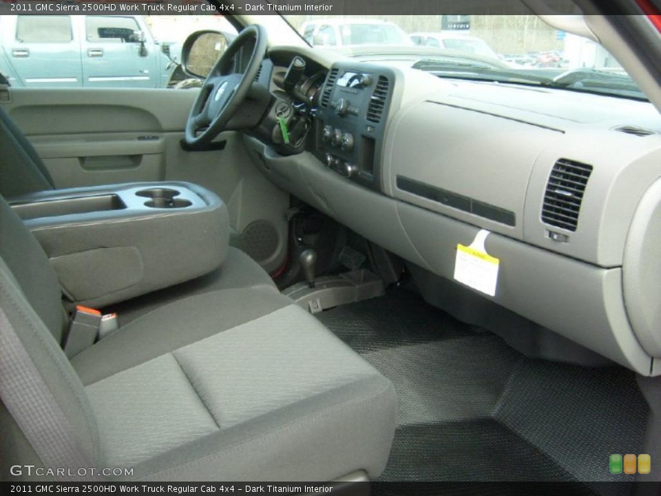 Dark Titanium Interior Controls for the 2011 GMC Sierra 2500HD Work Truck Regular Cab 4x4 #46475688
