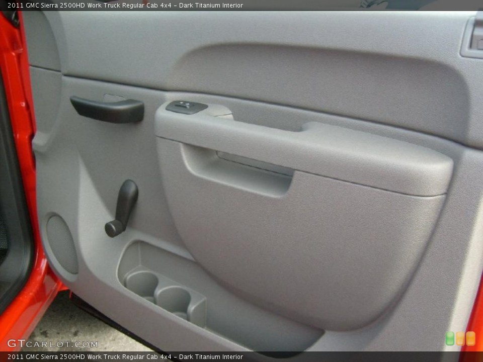 Dark Titanium Interior Door Panel for the 2011 GMC Sierra 2500HD Work Truck Regular Cab 4x4 #46475703