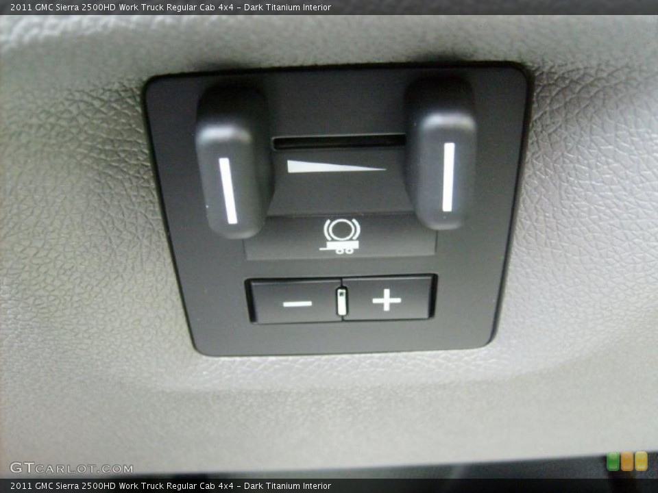 Dark Titanium Interior Controls for the 2011 GMC Sierra 2500HD Work Truck Regular Cab 4x4 #46475718