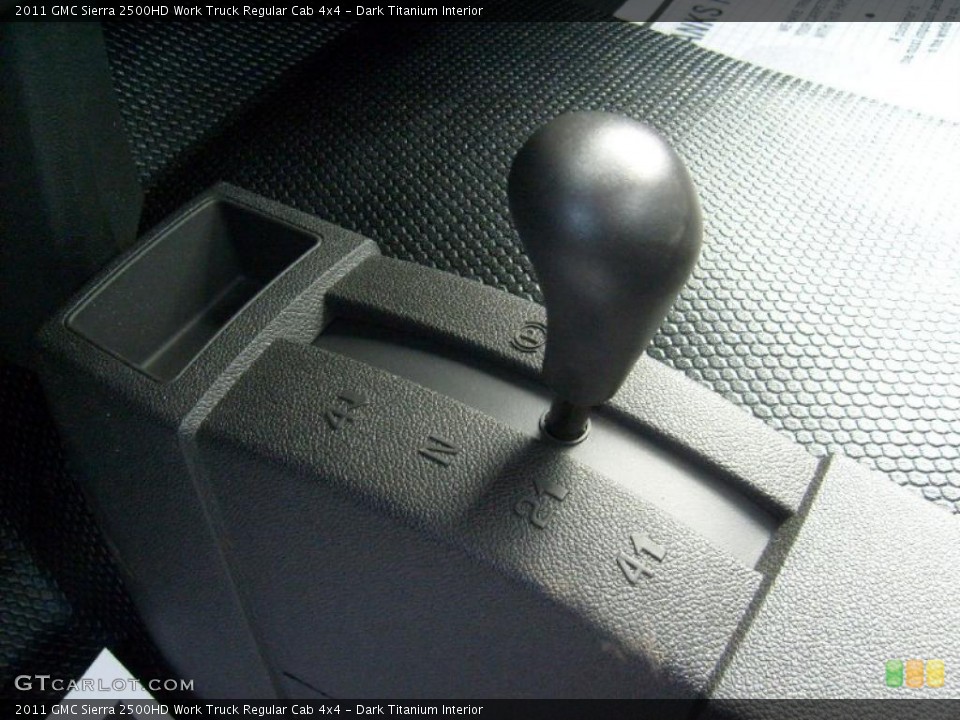 Dark Titanium Interior Controls for the 2011 GMC Sierra 2500HD Work Truck Regular Cab 4x4 #46475733