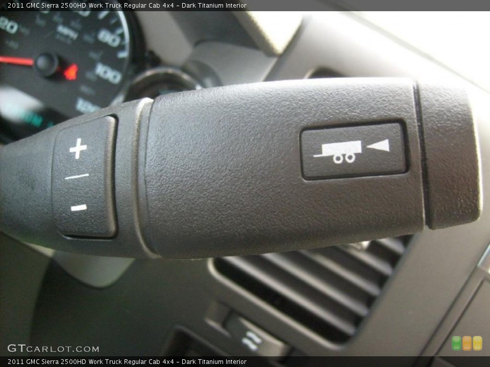 Dark Titanium Interior Dashboard for the 2011 GMC Sierra 2500HD Work Truck Regular Cab 4x4 #46475748