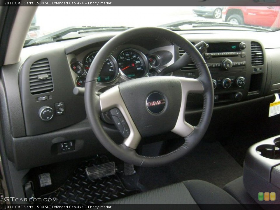 Ebony Interior Dashboard for the 2011 GMC Sierra 1500 SLE Extended Cab 4x4 #46475973