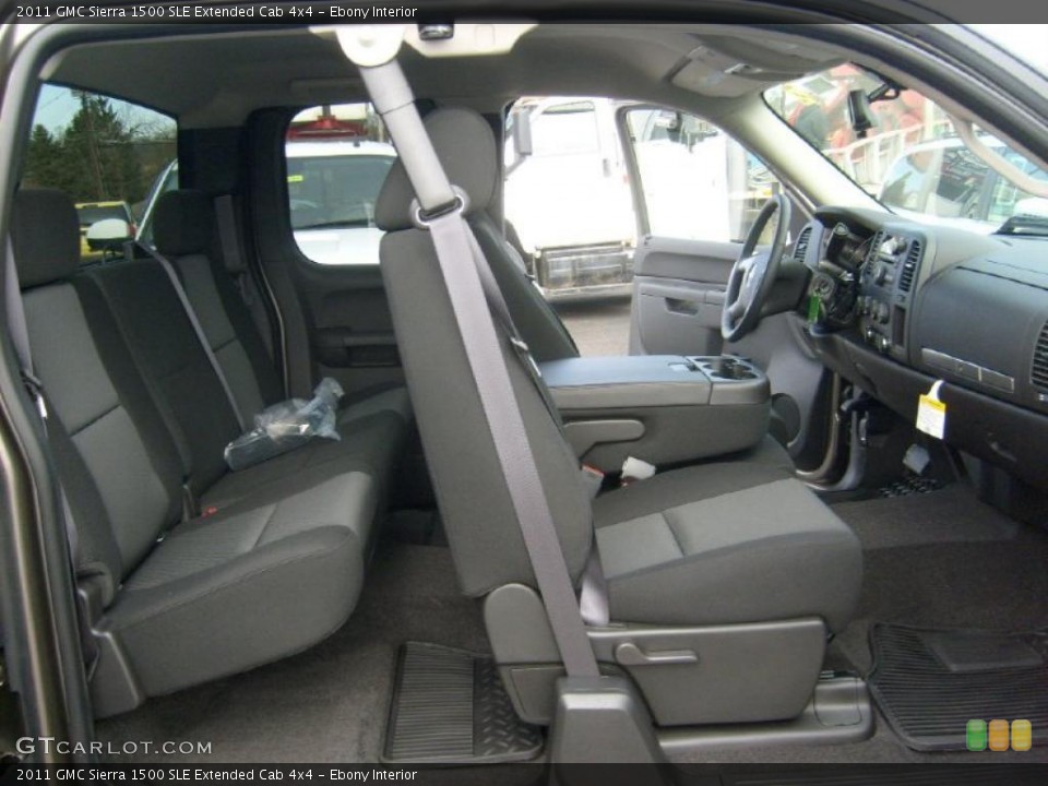 Ebony Interior Photo for the 2011 GMC Sierra 1500 SLE Extended Cab 4x4 #46476003
