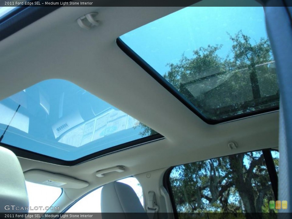 Medium Light Stone Interior Sunroof for the 2011 Ford Edge SEL #46476402