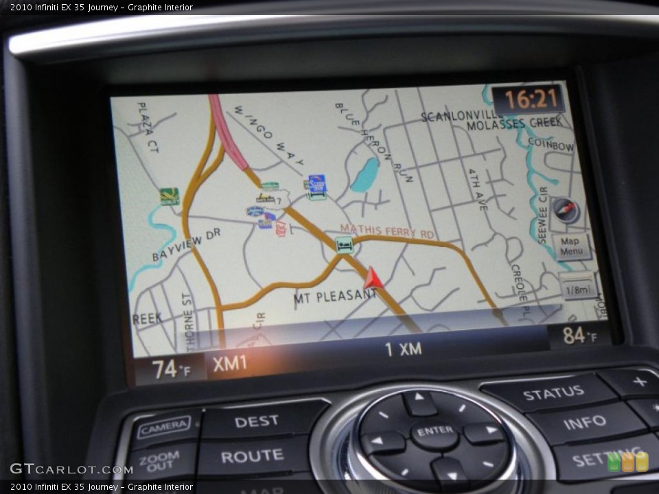 Graphite Interior Navigation for the 2010 Infiniti EX 35 Journey #46477014