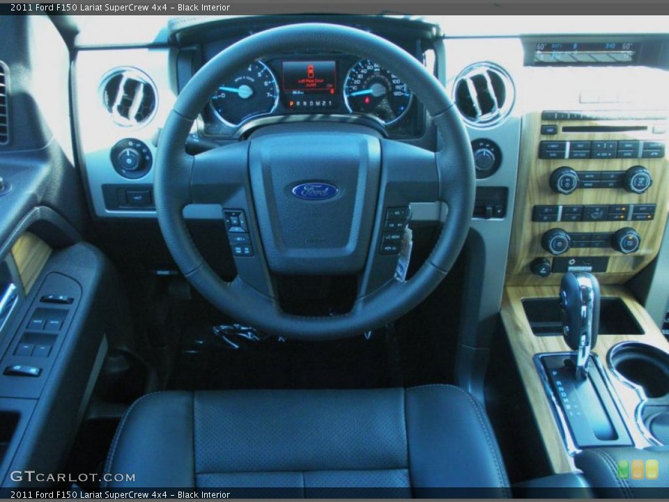 Black Interior Dashboard for the 2011 Ford F150 Lariat SuperCrew 4x4 #46477374