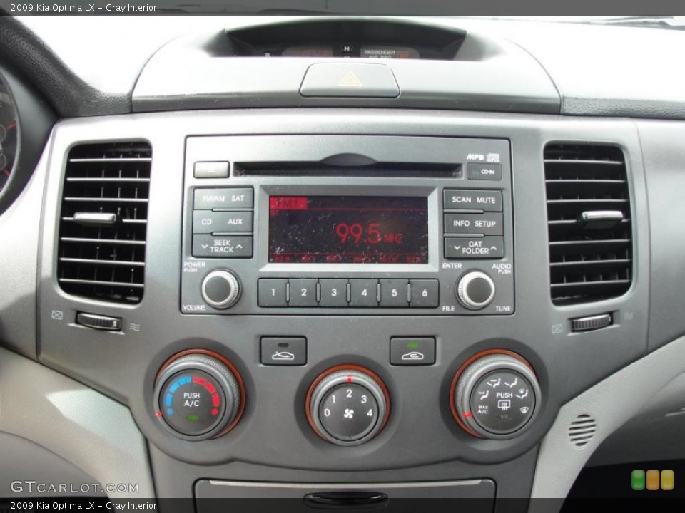 Gray Interior Controls for the 2009 Kia Optima LX #46477621