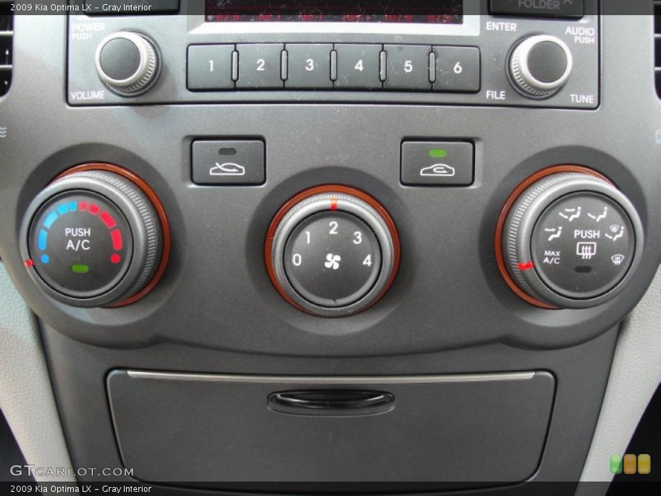 Gray Interior Controls for the 2009 Kia Optima LX #46477668