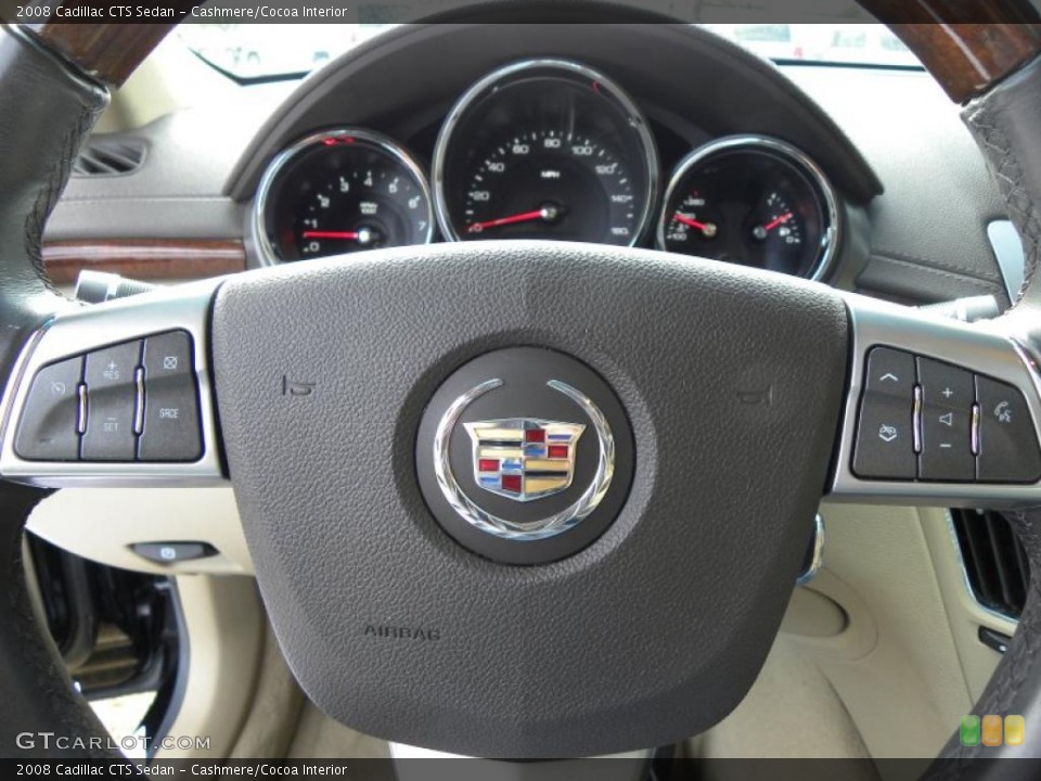 Cashmere/Cocoa Interior Controls for the 2008 Cadillac CTS Sedan #46477809