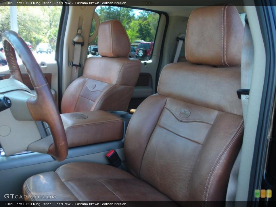 Castano Brown Leather Interior Photo for the 2005 Ford F150 King Ranch SuperCrew #46478007