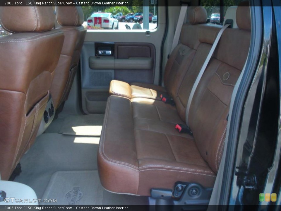 Castano Brown Leather Interior Photo for the 2005 Ford F150 King Ranch SuperCrew #46478022