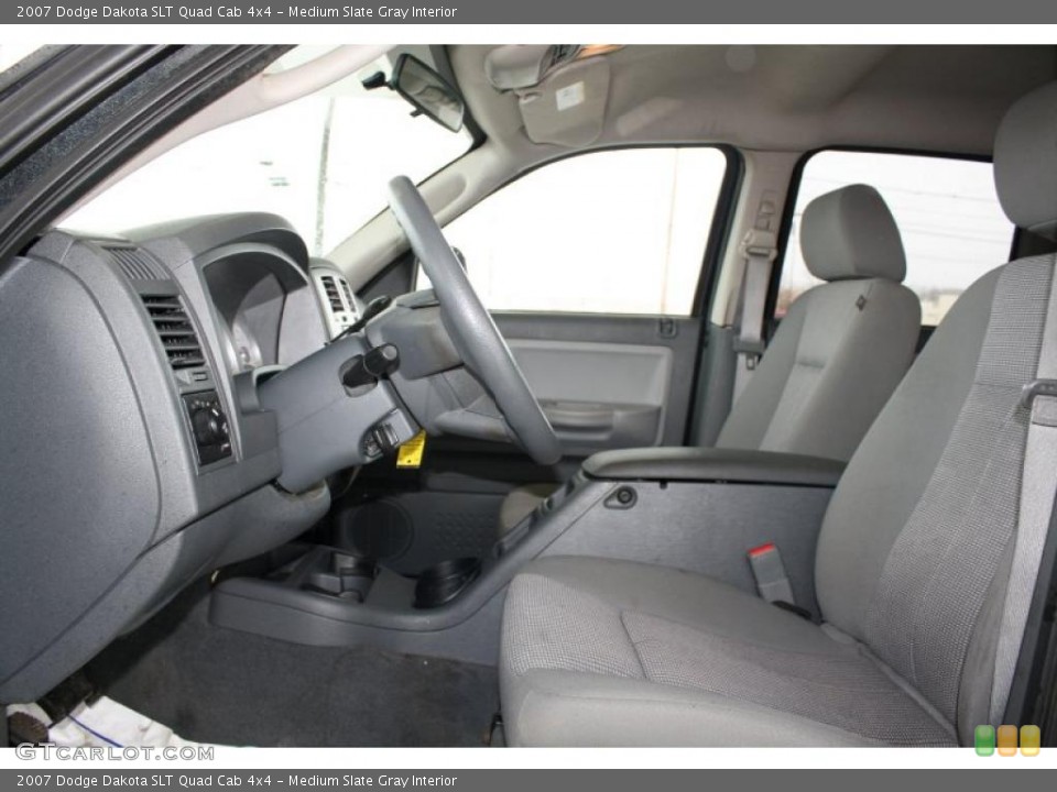 Medium Slate Gray Interior Photo for the 2007 Dodge Dakota SLT Quad Cab 4x4 #46478058