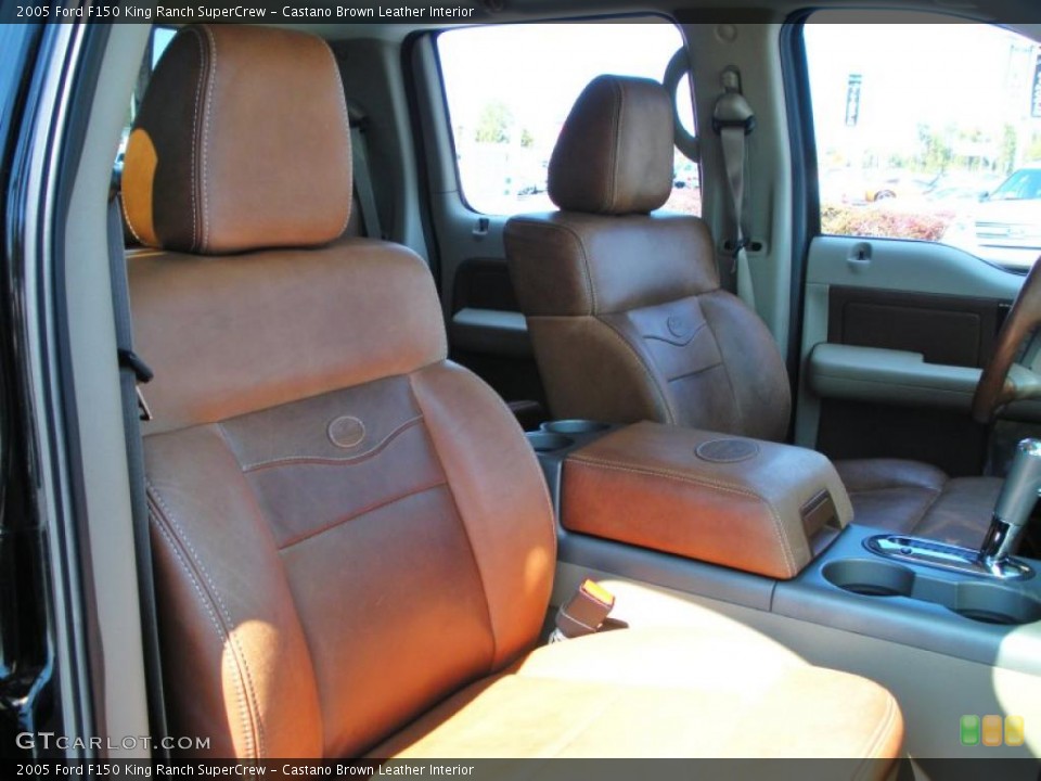 Castano Brown Leather Interior Photo for the 2005 Ford F150 King Ranch SuperCrew #46478069