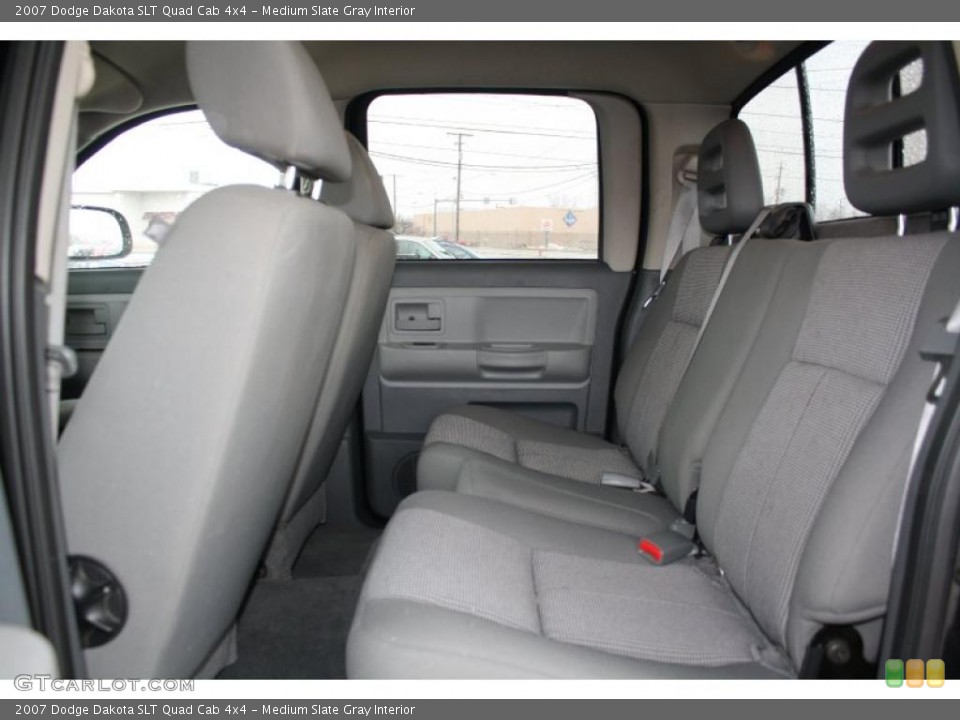 Medium Slate Gray Interior Photo for the 2007 Dodge Dakota SLT Quad Cab 4x4 #46478073