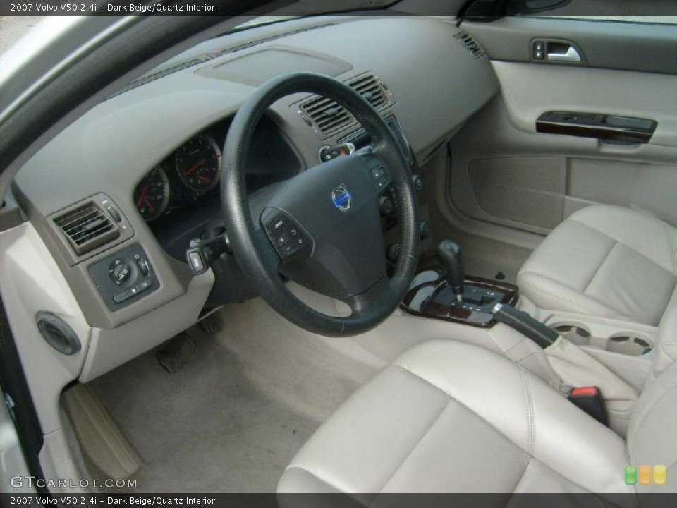 Dark Beige/Quartz Interior Photo for the 2007 Volvo V50 2.4i #46478691