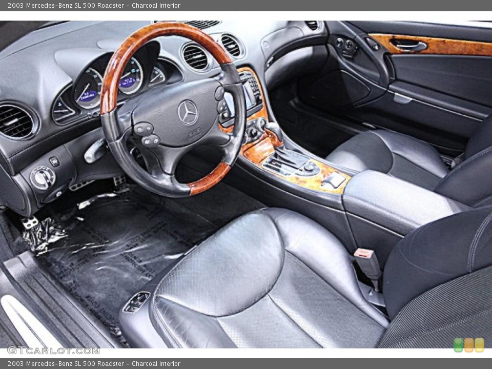Charcoal Interior Prime Interior for the 2003 Mercedes-Benz SL 500 Roadster #46479564