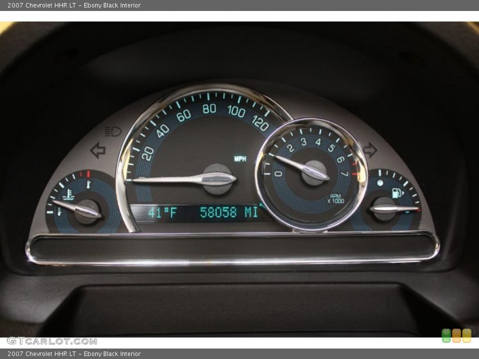 Ebony Black Interior Gauges for the 2007 Chevrolet HHR LT #46480071