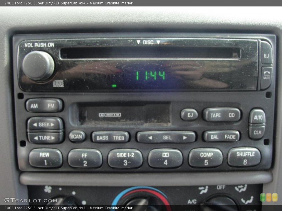 Medium Graphite Interior Controls for the 2001 Ford F250 Super Duty XLT SuperCab 4x4 #46480662