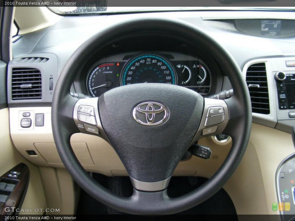 Ivory Interior Steering Wheel for the 2010 Toyota Venza AWD #46480695
