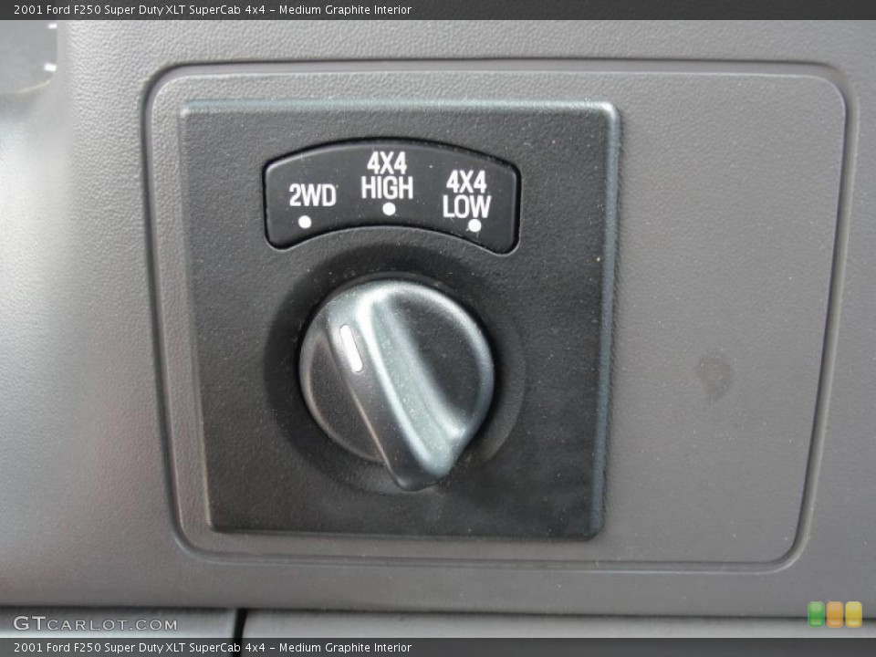Medium Graphite Interior Controls for the 2001 Ford F250 Super Duty XLT SuperCab 4x4 #46480707
