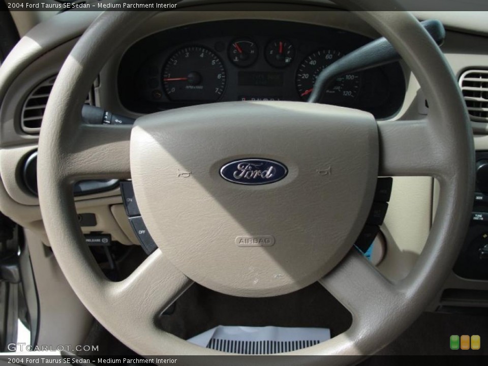 Medium Parchment Interior Steering Wheel for the 2004 Ford Taurus SE Sedan #46481673
