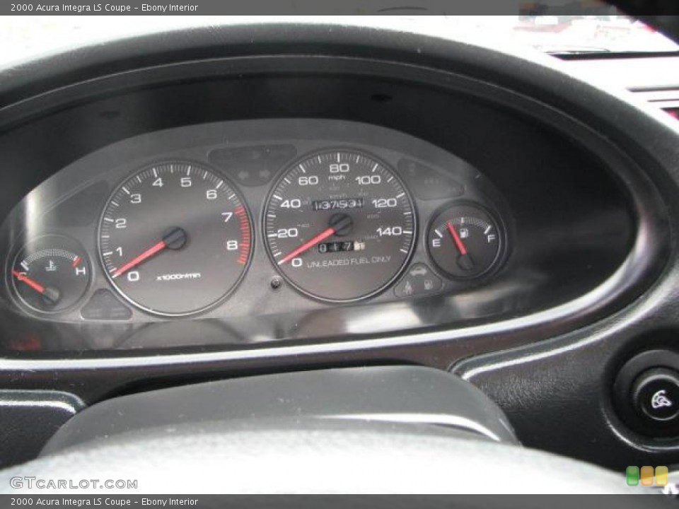 Ebony Interior Gauges for the 2000 Acura Integra LS Coupe #46482168