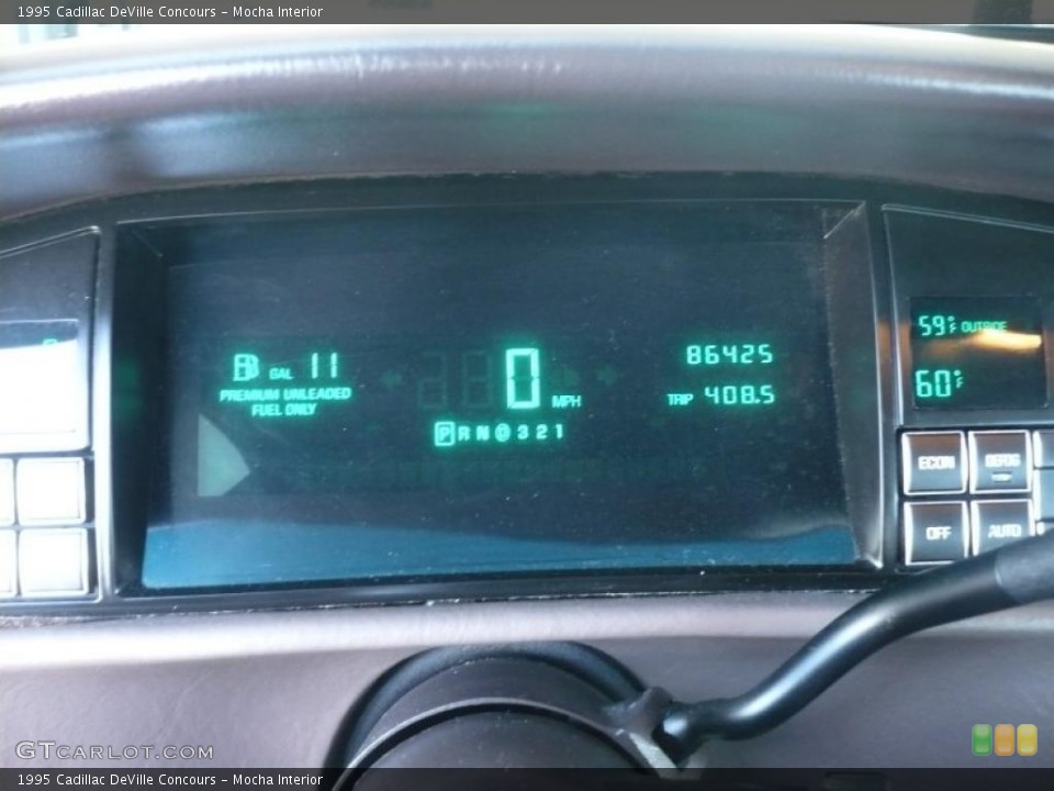 Mocha Interior Gauges for the 1995 Cadillac DeVille Concours #46482258