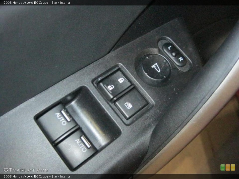Black Interior Controls for the 2008 Honda Accord EX Coupe #46483116