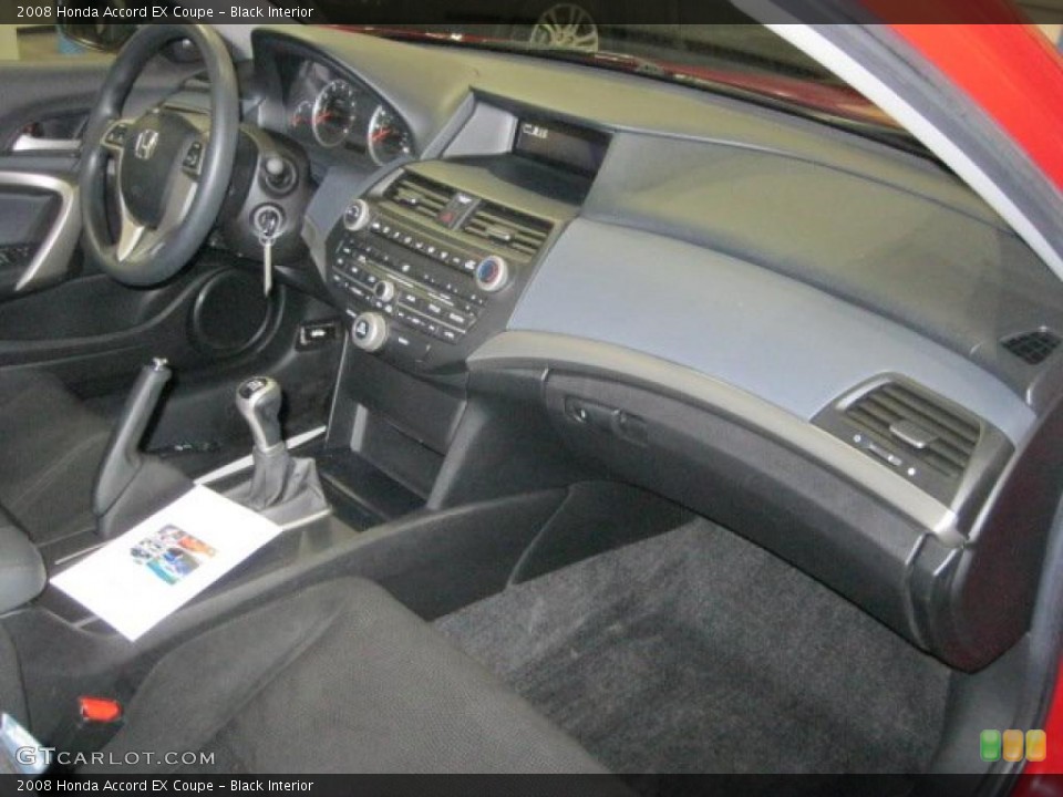 Black Interior Dashboard for the 2008 Honda Accord EX Coupe #46483353