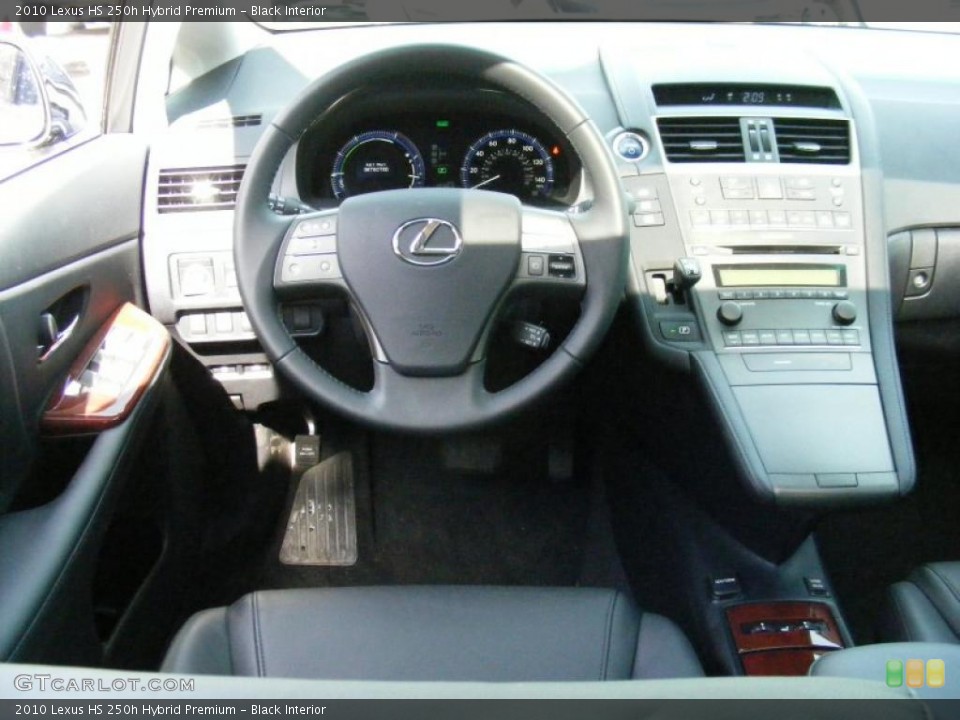Black Interior Dashboard for the 2010 Lexus HS 250h Hybrid Premium #46484382