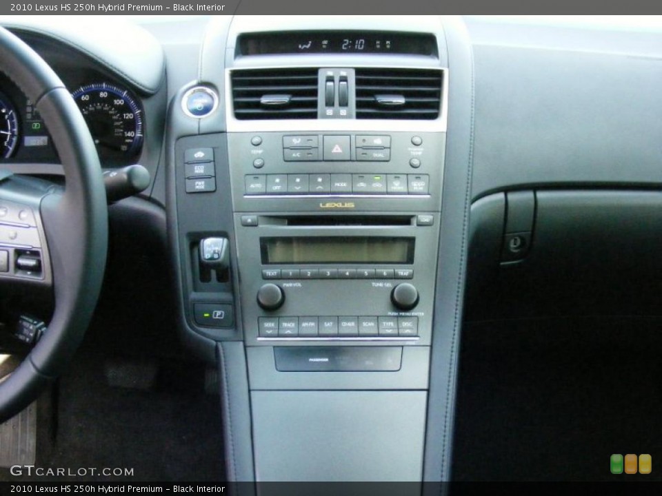 Black Interior Controls for the 2010 Lexus HS 250h Hybrid Premium #46484466