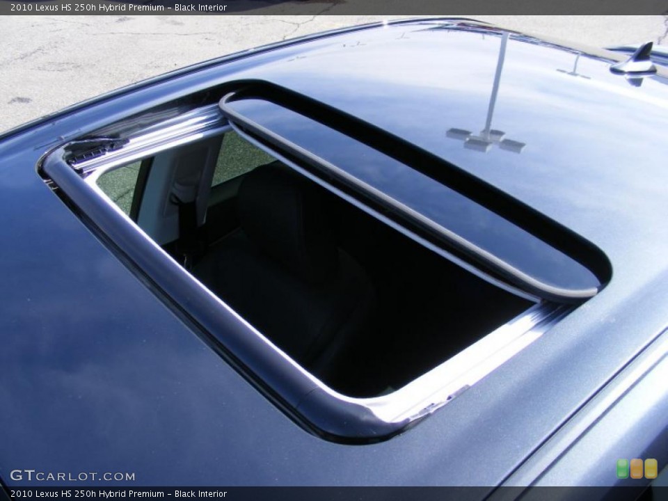 Black Interior Sunroof for the 2010 Lexus HS 250h Hybrid Premium #46484565
