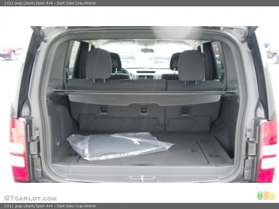 Dark Slate Gray Interior Trunk for the 2011 Jeep Liberty Sport 4x4 #46484841