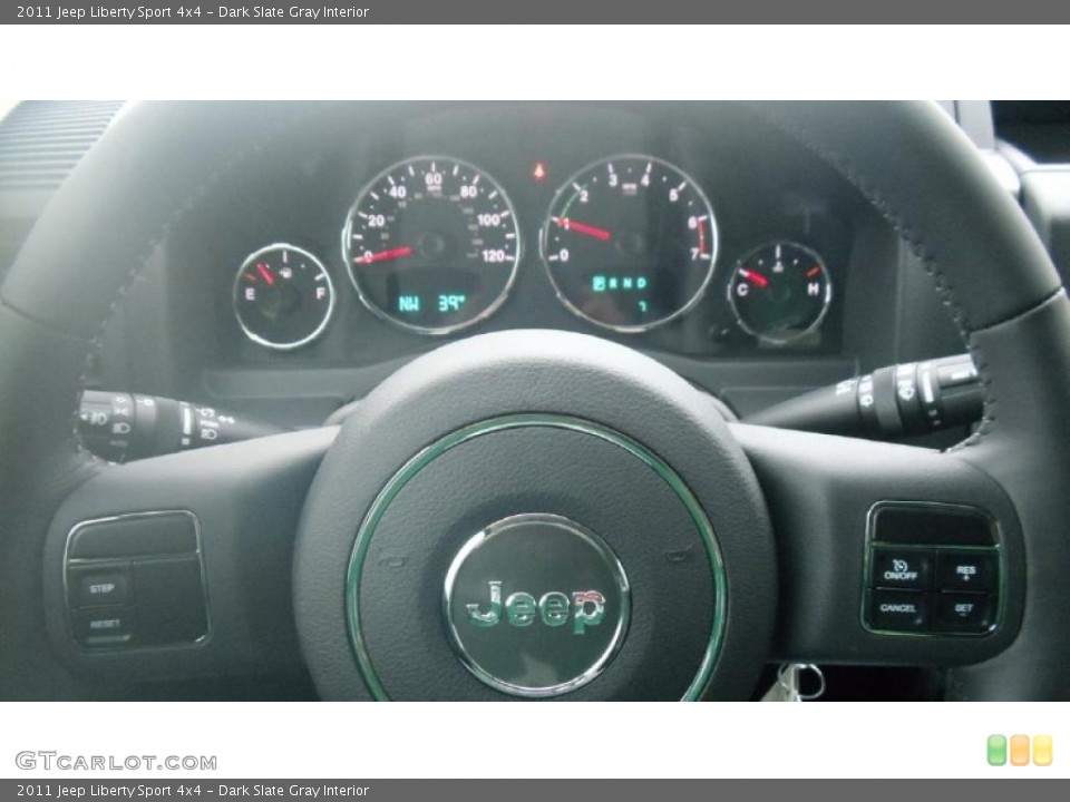 Dark Slate Gray Interior Gauges for the 2011 Jeep Liberty Sport 4x4 #46484916