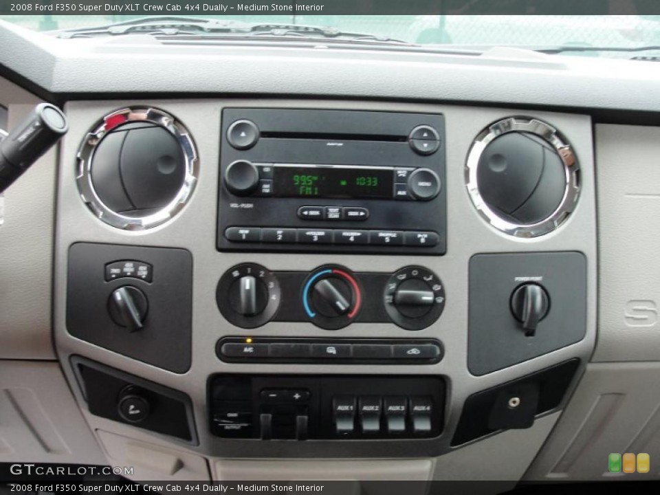 Medium Stone Interior Dashboard for the 2008 Ford F350 Super Duty XLT Crew Cab 4x4 Dually #46485153