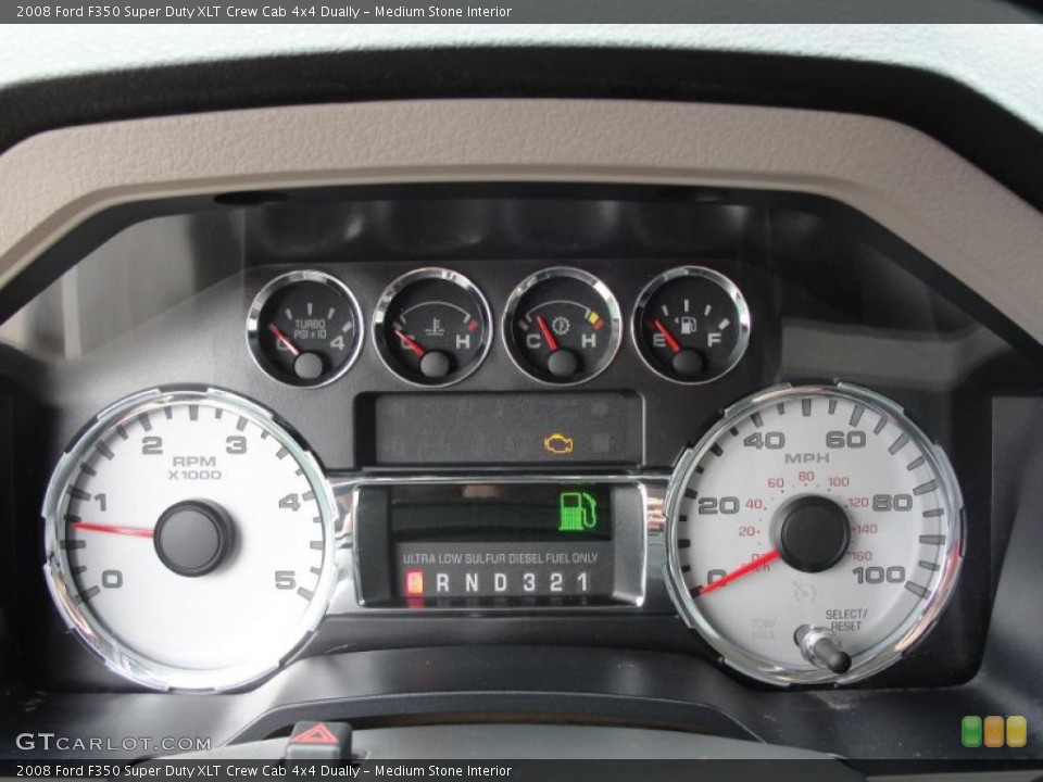 Medium Stone Interior Gauges for the 2008 Ford F350 Super Duty XLT Crew Cab 4x4 Dually #46485240