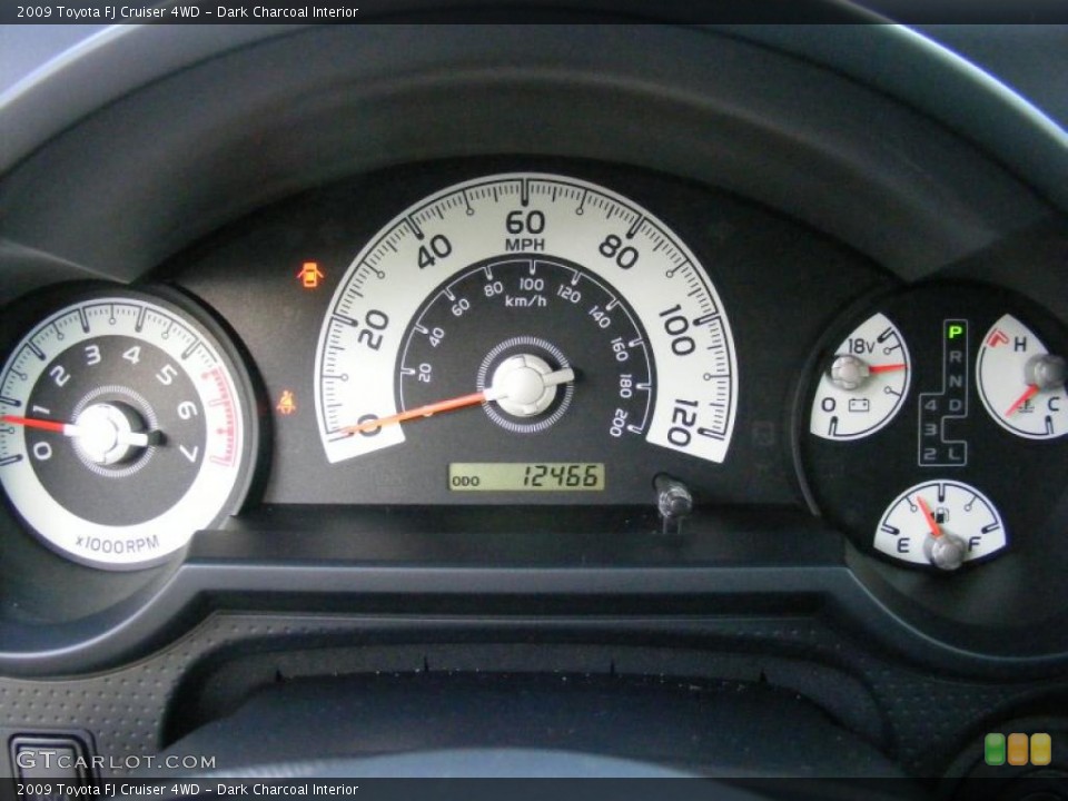 Dark Charcoal Interior Gauges for the 2009 Toyota FJ Cruiser 4WD #46485420