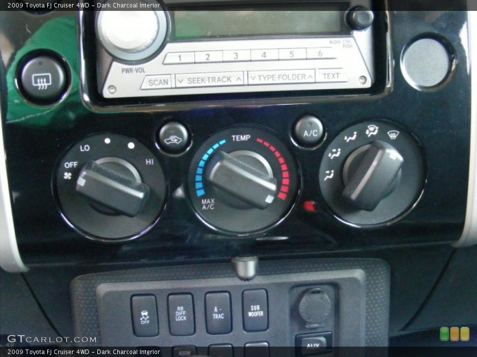 Dark Charcoal Interior Controls for the 2009 Toyota FJ Cruiser 4WD #46485504