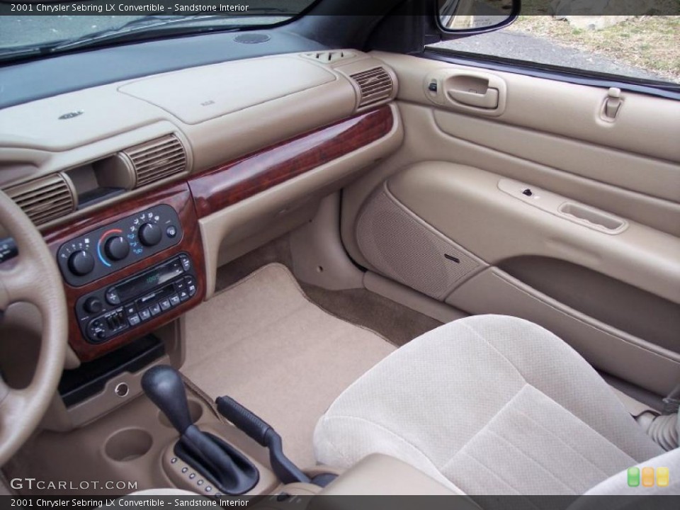 Sandstone Interior Photo for the 2001 Chrysler Sebring LX Convertible #46486470